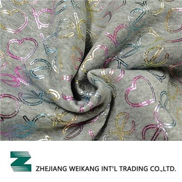 حياكة الصوف للفرشاة الجانبية مع طباعة رقائق معدنية